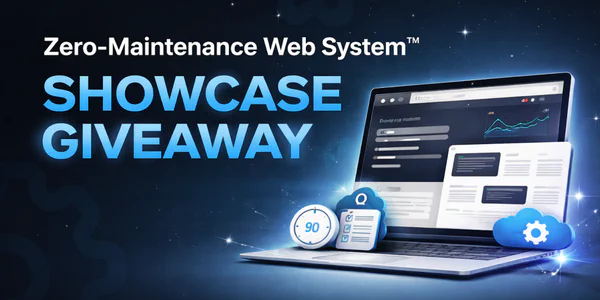 Showcase Giveaway of The Zero-Maintenance Web System™